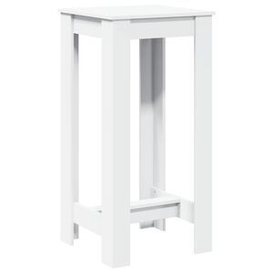 vidaXL Bar Table White 51x50x103,5 cm Engineered Wood