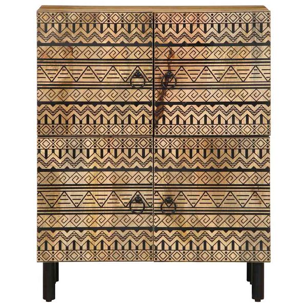 vidaXL Sideboard 60x33.5x75 cm Solid Rough Wood Mango