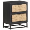 vidaXL Bedside Cabinet 40x30x50 cm Solid Mango Wood