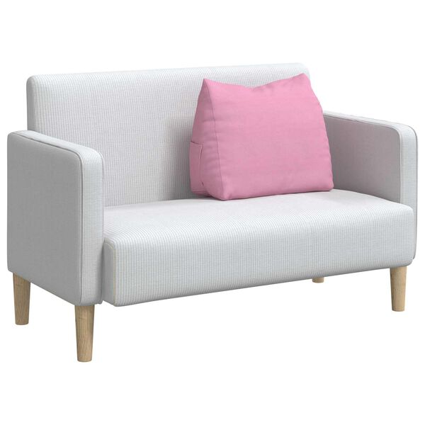 vidaXL Back Pillow Pink 60 x 20 x 50 cm Fabric