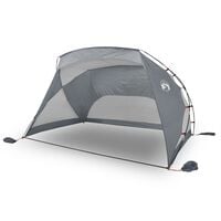 vidaXL Beach Tent Grey 274x178x170/148 cm 185T Taffeta