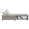 vidaXL Sofa Bed Light Grey 194 x 67 x 82 cm Microfiber