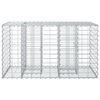 vidaXL Gabion Raised Bed Silver 100 x 60 x 55 cm Galvanised Steel