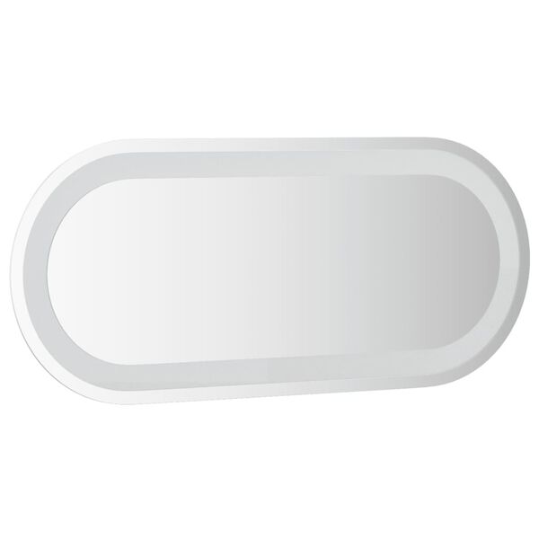 vidaXL LED Bathroom Mirror 70x30 cm Oval
