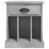 vidaXL Bedside Cabinet Concrete Grey 43x36x50 cm