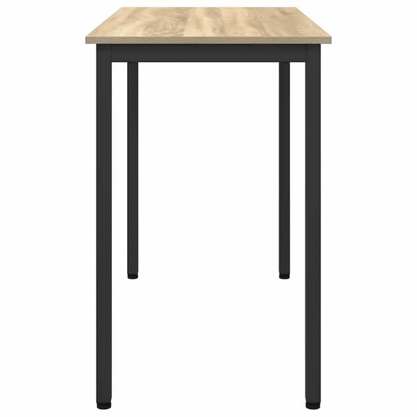 vidaXL Table Sonoma Oak 100 x 50 x 76.5 cm Engineered Wood and Steel