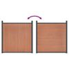 vidaXL Fence Panel Brown 353x186 cm WPC