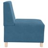 vidaXL Modular Sofa Unit Armless 3 pcs Blue 55 x 74 x 82 cm Velvet