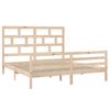 vidaXL Bed Frame without Mattress Solid Wood Super King Size