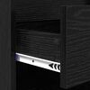 vidaXL Shoe Cabinet Black oak 102 x 36 x 60 cm Engineered wood