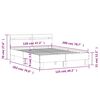 vidaXL Bed Frame with LED without Mattress White 120x200 cm