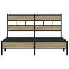 vidaXL Bed Frame without Mattress Sonoma Oak 150x200 cm King Size Engineered Wood