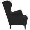 vidaXL Armchair Black 92 x 71 x 91 cm Velvet