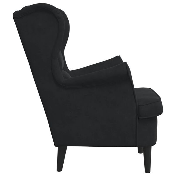 vidaXL Armchair Black 92 x 71 x 91 cm Velvet