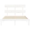 vidaXL Bed Frame without Mattress White 120x200 cm Solid Wood Pine