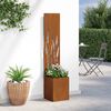 vidaXL Garden Privacy Screen Rusty 32 x 150 cm Weathering Steel
