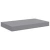 vidaXL Floating Wall Shelves 2 pcs Grey 40x23x3.8 cm MDF