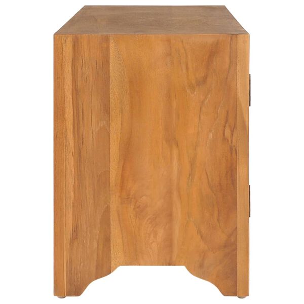 vidaXL TV Unit 115x30x40 cm Solid Teak Wood