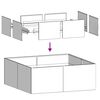 vidaXL Planter Anthracite 80x80x30 cm Steel