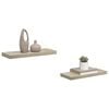 vidaXL Floating Wall Shelves 2 pcs Oak 60x23.5x3.8 cm MDF