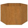 vidaXL Planter Rusty 60x60x45 cm Corten Steel