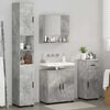 vidaXL Bathroom Furniture Set with Drawer 4 pcs Concrete Grey