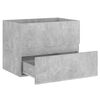 vidaXL 2 Piece Bathroom Furniture Set Concrete Grey Engineered Wood