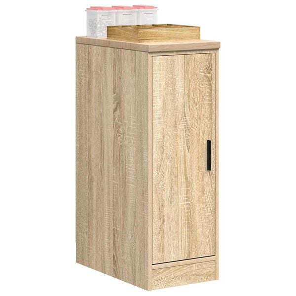 vidaXL Garage Storage Cabinet Sonoma Oak 30x51x85 cm Solid Wood Pine