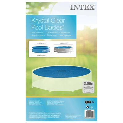 Intex Solar Pool Cover Blue 290 cm Polyethylene