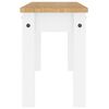 vidaXL Dining Bench PANAMA White 105x30x45 cm Solid Wood Pine
