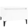 vidaXL Side Tables 2 pcs High Gloss White 50x46x35 cm Engineered Wood