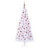 vidaXL Artificial Christmas Tree with Stand White 210 cm PVC and Steel