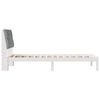 vidaXL Bed Frame with Upholstered Headboard White 90 x 200 cm