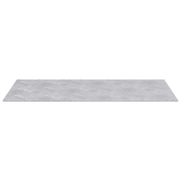 vidaXL Stair Tread Rectangular 2 pcs Silver 50 x 25 cm Aluminium