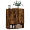 vidaXL Wall Cabinet Smoked Oak 60x31x70 cm Engineered Wood