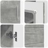 vidaXL Wooden Cabinet with Storage Concrete Grey 88.5 x 30.5 x 73 cm