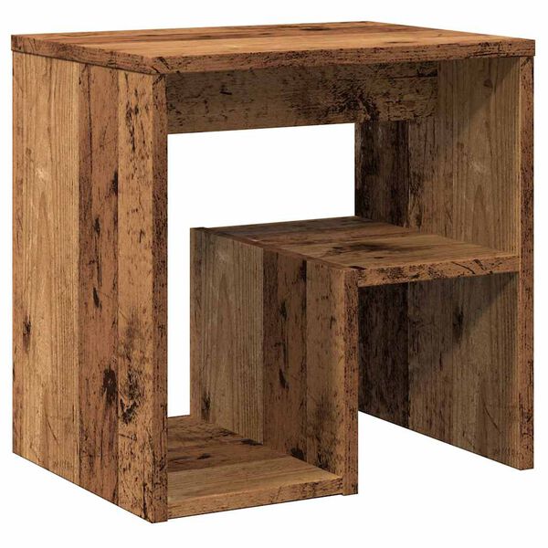 vidaXL Bedside Cabinet Old Wood 40x30x40 cm Engineered Wood