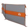 vidaXL Camping Windbreak Grey and Orange 490x123 cm Waterproof