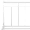 vidaXL Bed Frame without Mattress White Metal 180x200 cm Super King
