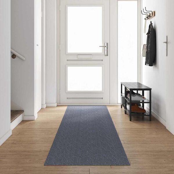 vidaXL Carpet Runner Light Grey 80 x 500 cm Fabric