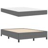 vidaXL Bed Frame with Mattress Light Grey 140 x 190 cm Fabric