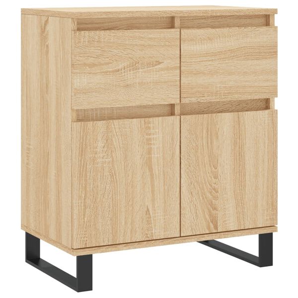vidaXL Sideboard Sonoma Oak 60x35x70 cm Engineered Wood