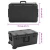 vidaXL Portable Flight Case Black 79.5x52x39 cm PP