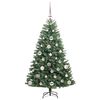 vidaXL Artificial Hinged Christmas Tree Green 120 cm PVC and Metal