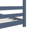 vidaXL Kids Bed Frame Grey Solid Pine Wood 90x200 cm