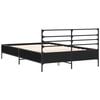 vidaXL Bed Frame without Mattress Black 120x190 cm Small Double