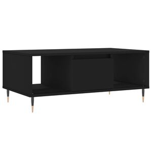 vidaXL Coffee Table Black 90x50x36.5 cm Engineered Wood