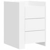 vidaXL Bedside Cabinet White 45x50x65 cm Engineered Wood