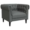 vidaXL Sofa Dark Grey 78.5 x 74.5 x 74.5 cm Polyester