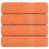 vidaXL Hand Towels 4 pcs Orange 50x100 cm 360 gsm 100% Cotton